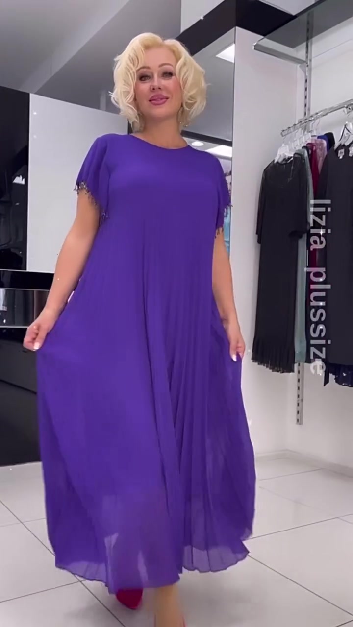 Ilga elegantiška pavasarinė suknelė