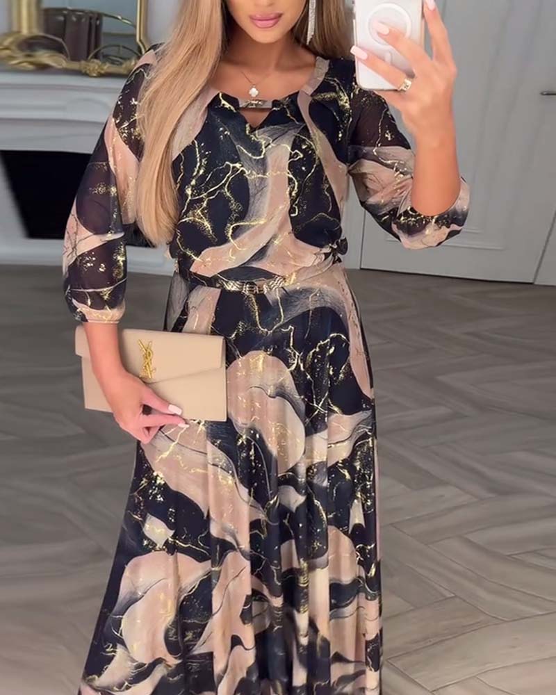 Unikalaus dizaino elegantiška ilga suknelė