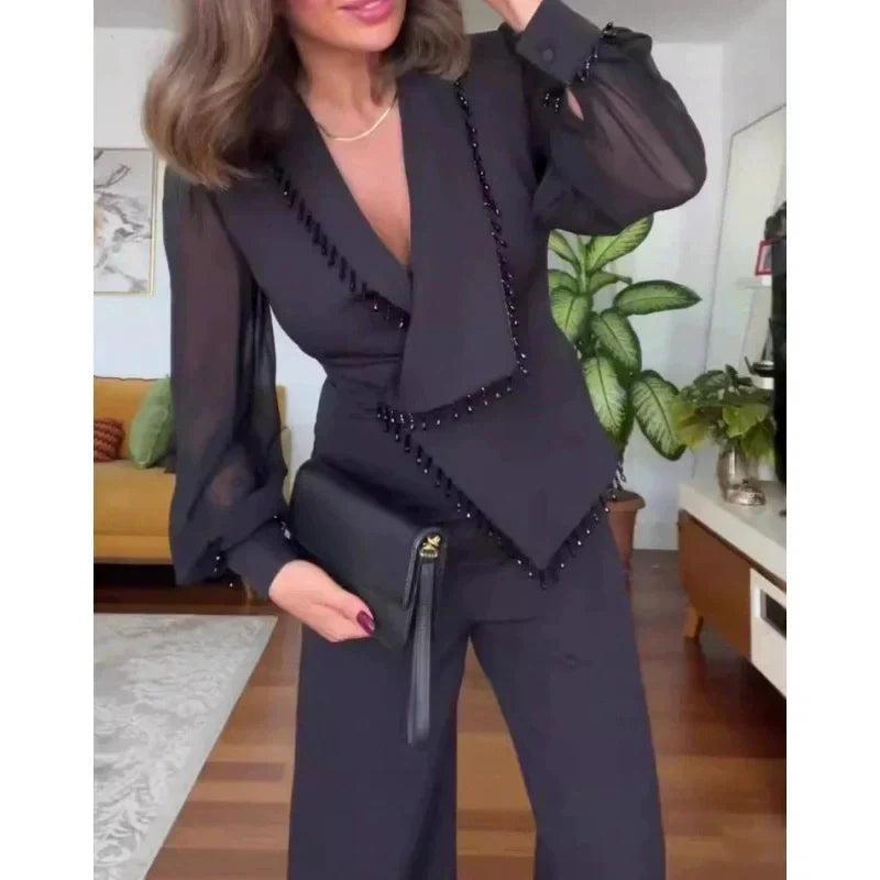 Elegantiškas žėrintis dviejų dalių komplektas