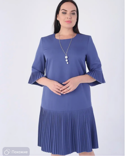 Elegantiška klostuota suknelė