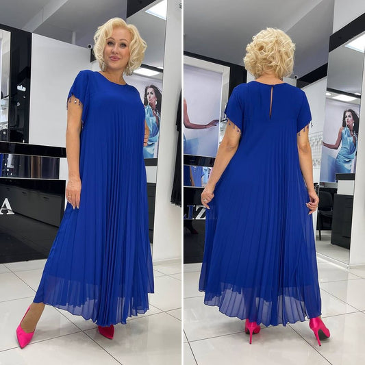 Ilga elegantiška pavasarinė suknelė